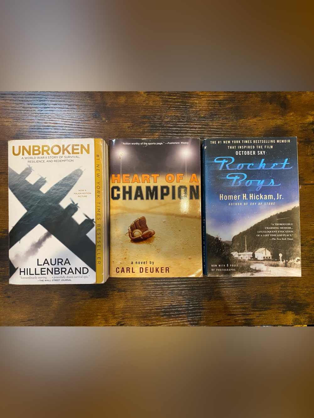 📘 NY Times Bestsellers 3 Paperback Bundle - Hillenbrand, Hickman, & Deuker 📗